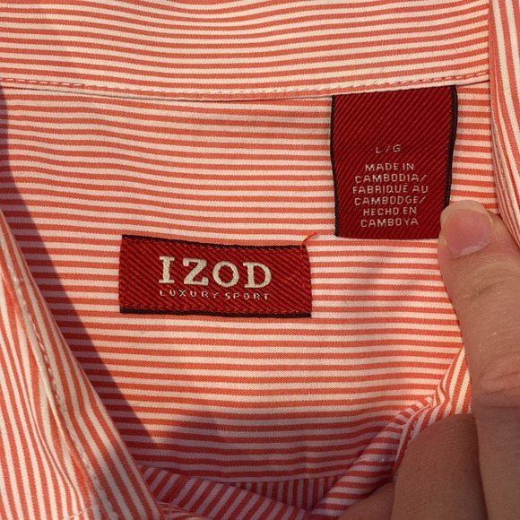 IZOD luxury sport striped dress shirt - Picture 2 of 4